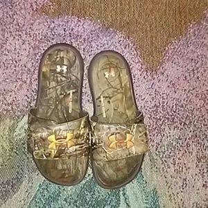 Under armour camo sandals
